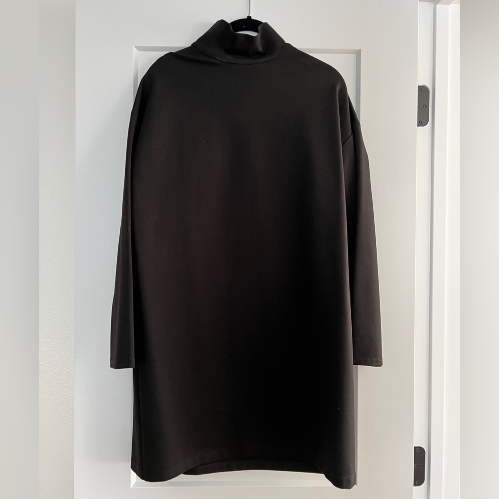 Emerson Fry Mock Neck Black Dress